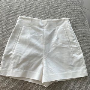 White Zara shorts